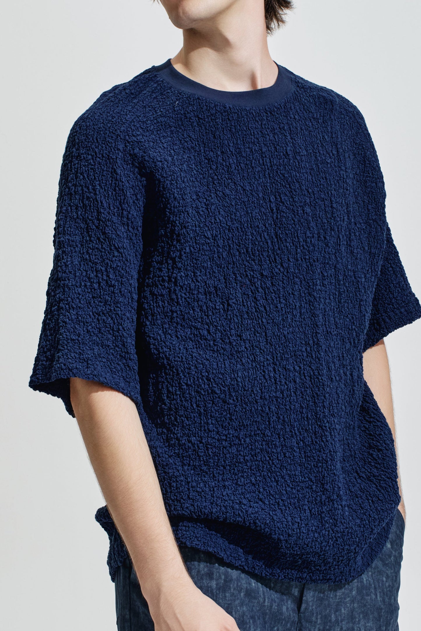 Oversize Smocking Woven Tee