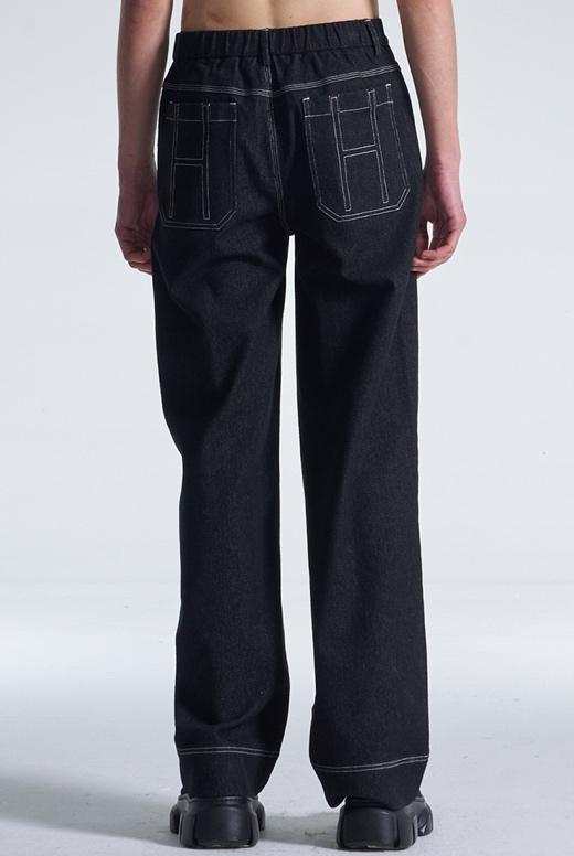 Wide Leg Denim Pants