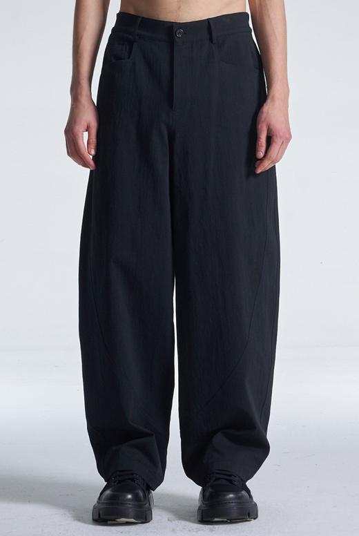 Wide Leg Cotton Pants With Studs