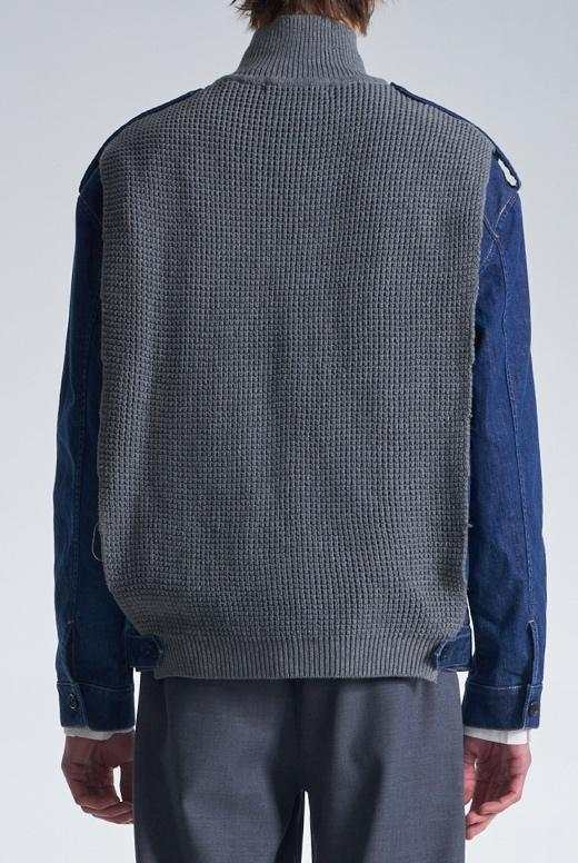 2in1 Denim Jacket With Sweater