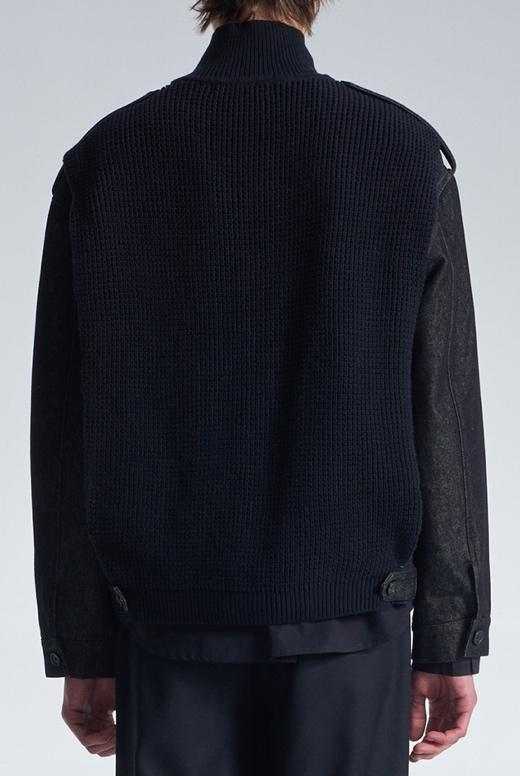 2in1 Denim Jacket With Sweater