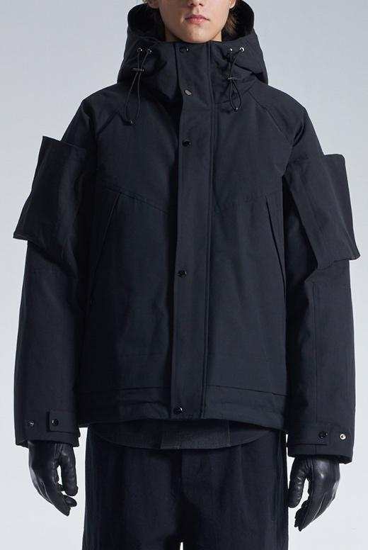 Down Jacket With 3D Pocket On Sleeve