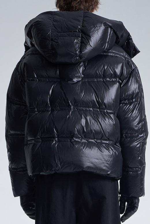 Puffy Down Jacket With Hood