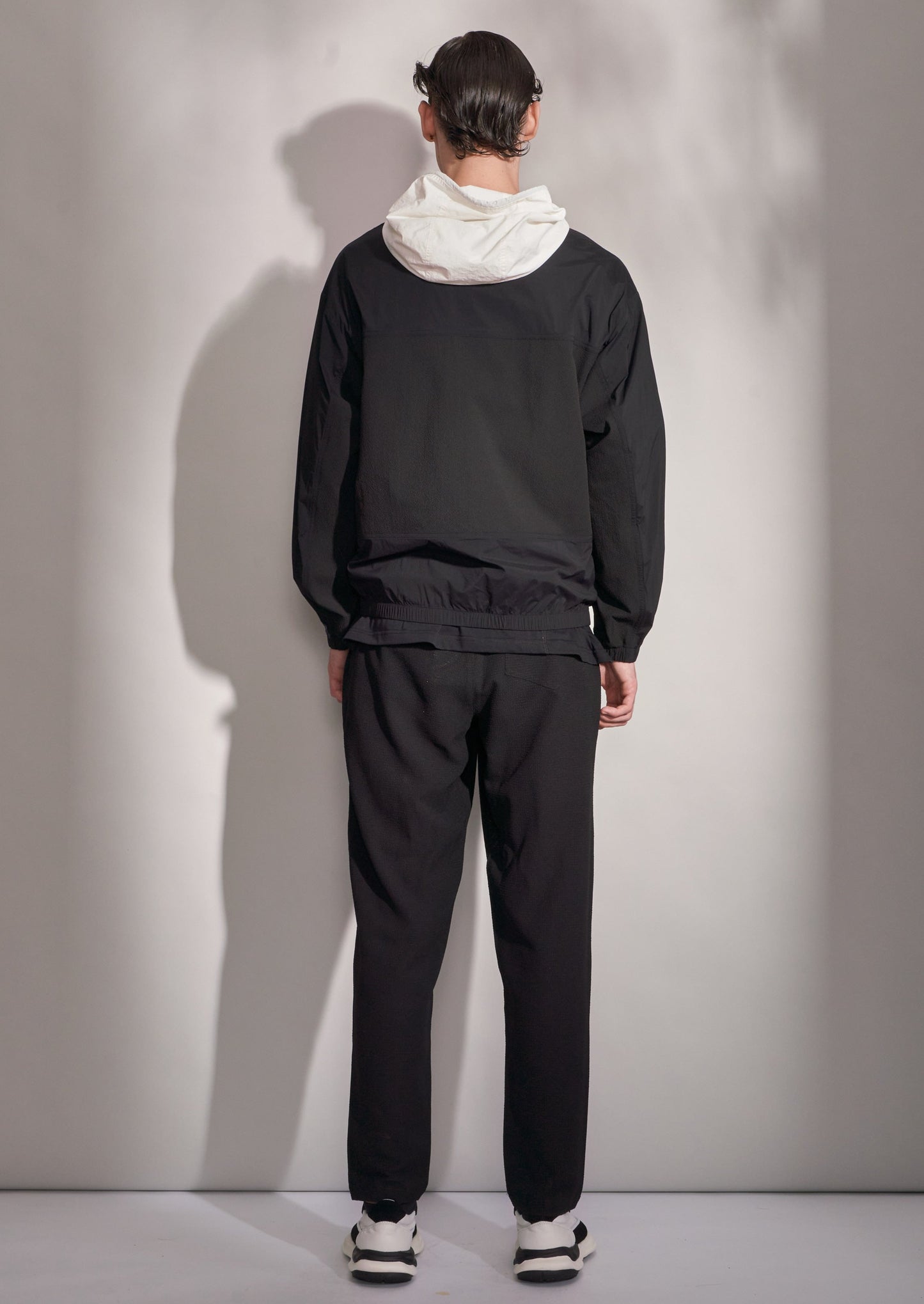 Fabric Blocking Zipper Jacket With Hood Harrison Wong
