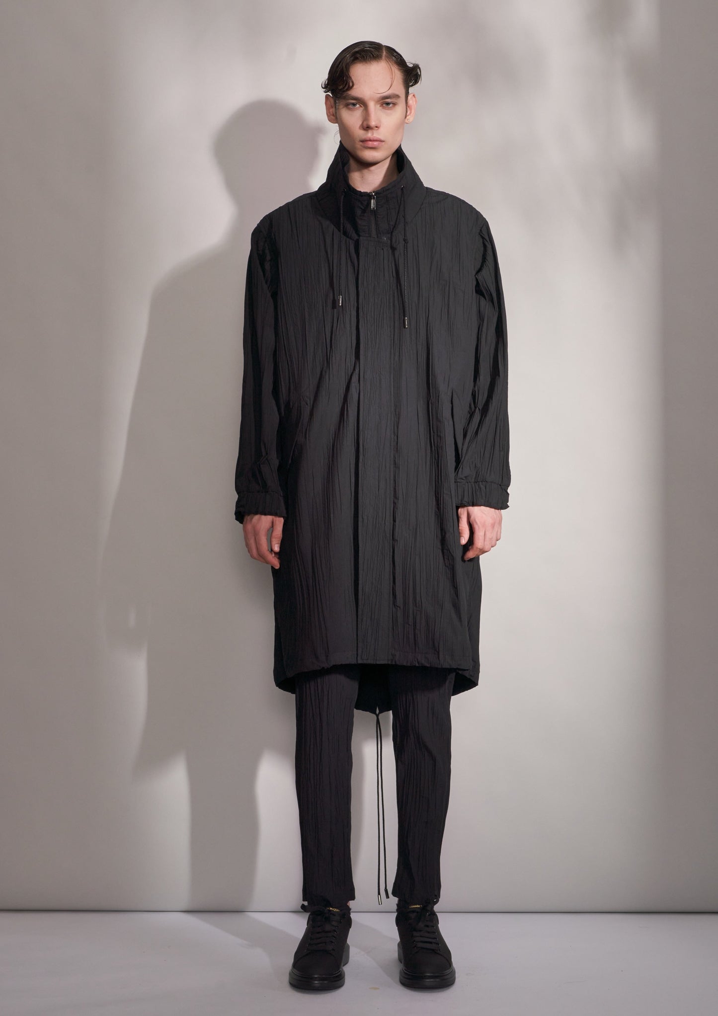 Pleated Oversized Coat