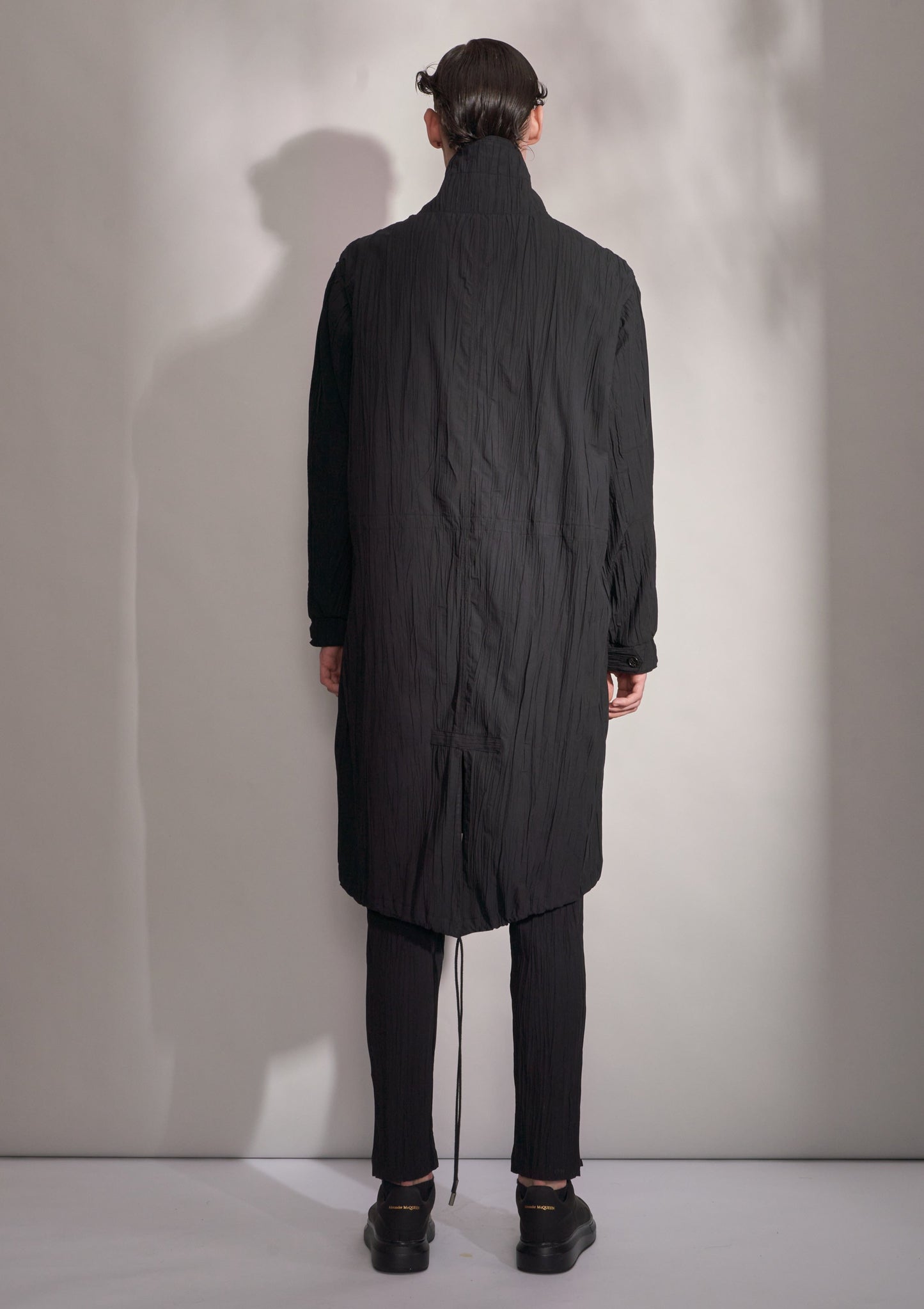 Pleated Oversized Coat