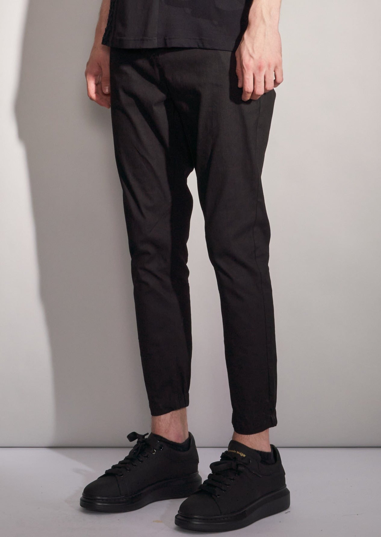 Slim Fit Cotton Pants Harrison Wong