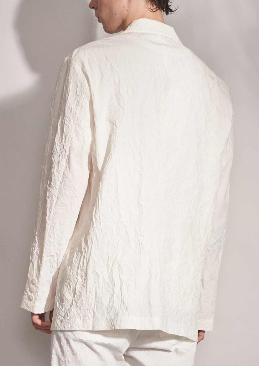 Wrinkle Pleated Loose Fit Blazer Harrison Wong