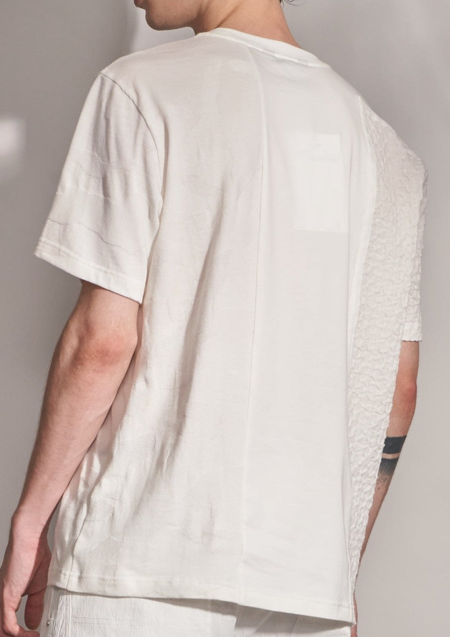 Tee With Fabric Blocking Harrison Wong