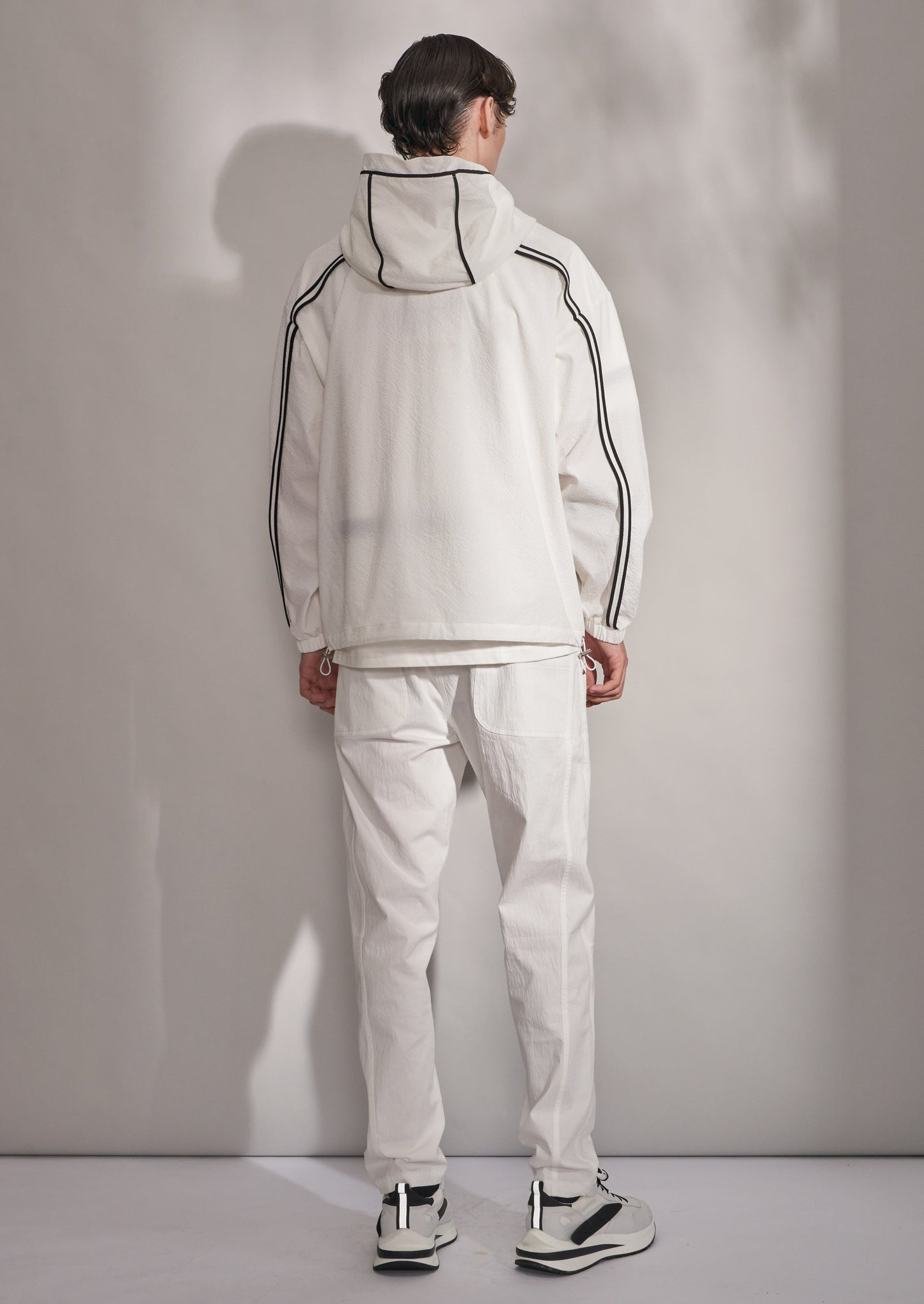 3 Zippers Jacket With Hood - Harrison Wong