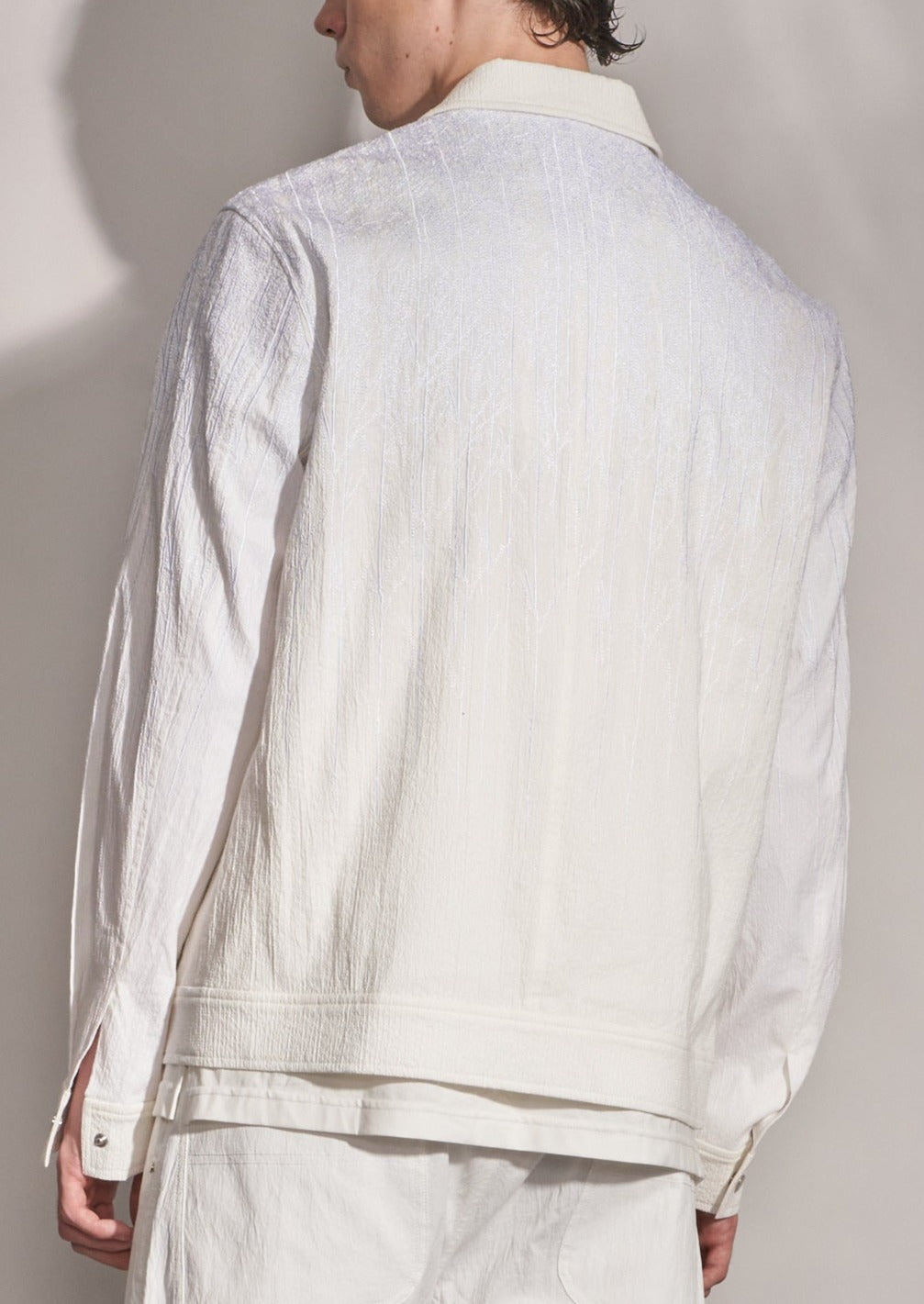Jacket With Forest Silhouette Embroidery Harrison Wong