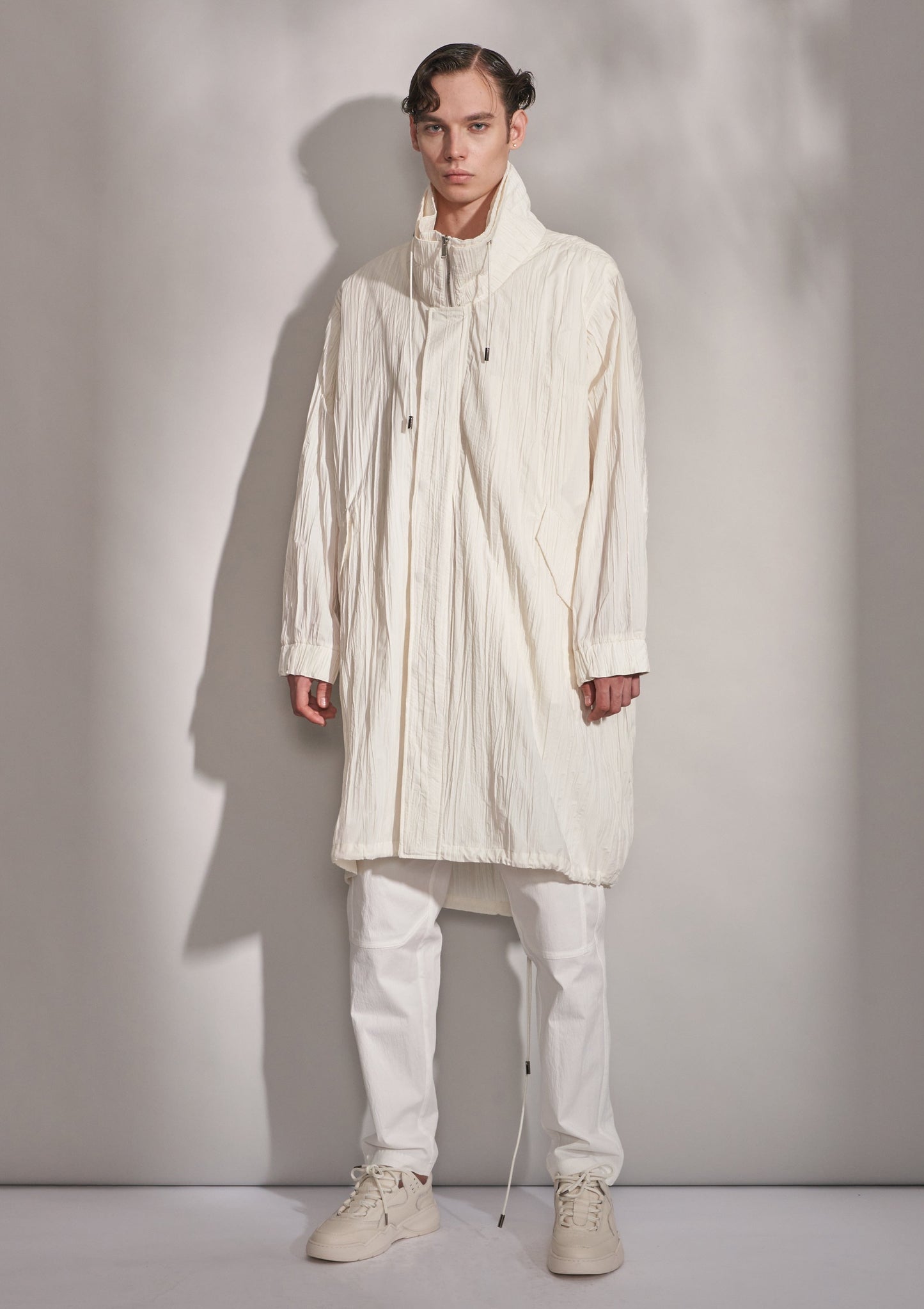 Pleated Oversized Coat