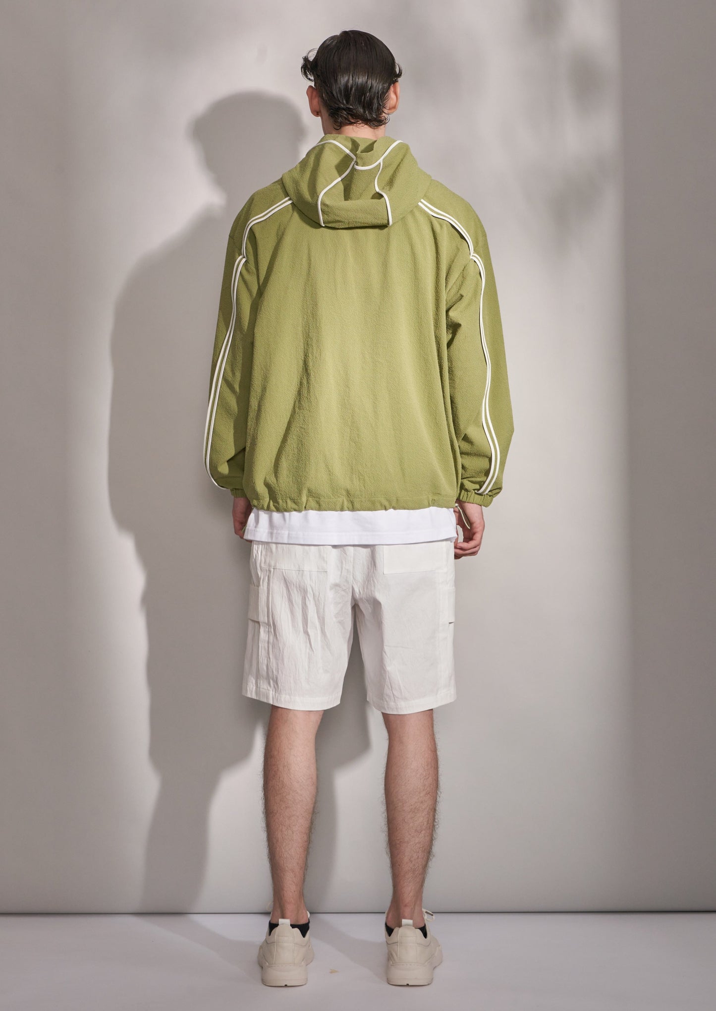 3 Zippers Jacket With Hood - Harrison Wong