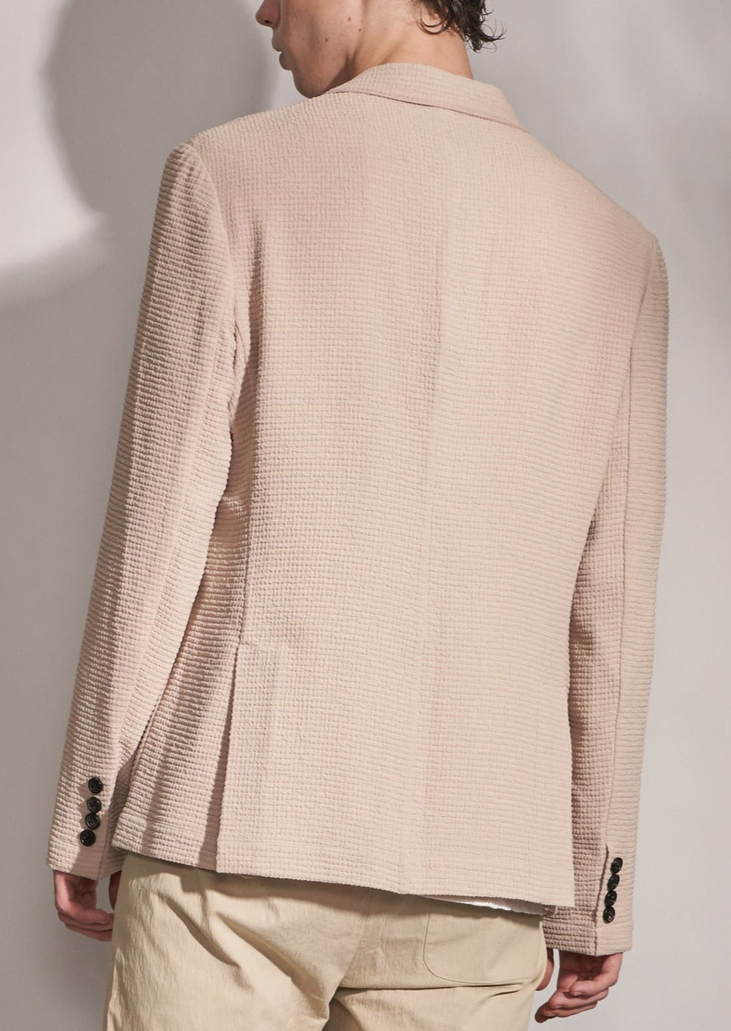 Seersucker Blazer Harrison Wong
