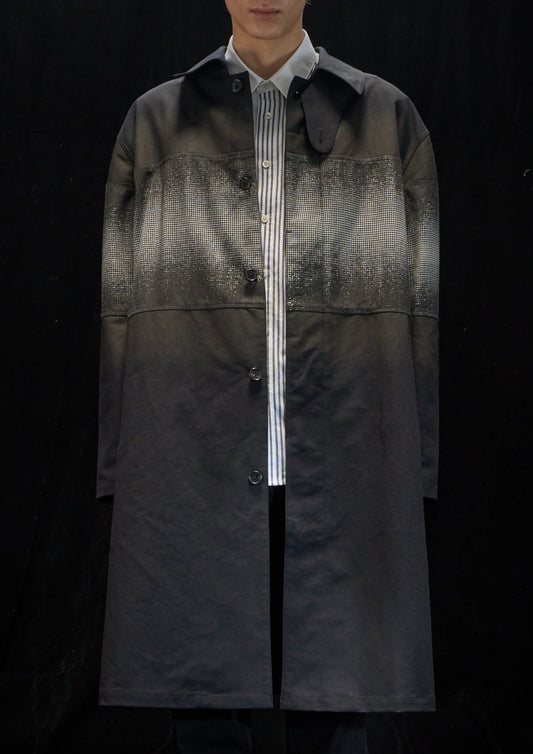 Harrison Wong Fabric Block Trench Coat With Print