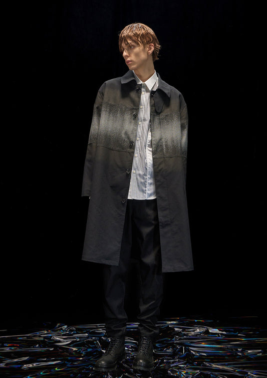 Harrison Wong Fabric Block Trench Coat With Print