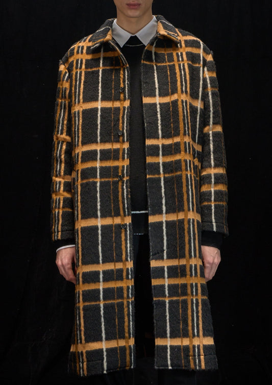 Harrison Wong Wool Checked Coat