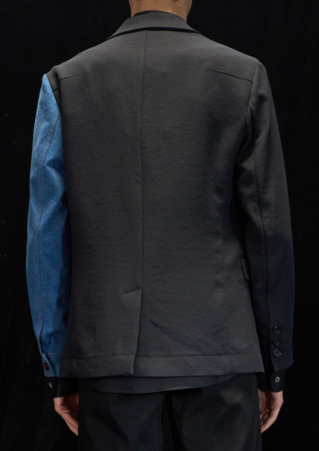Harrison Wong Deconstructed Blazer With Denim