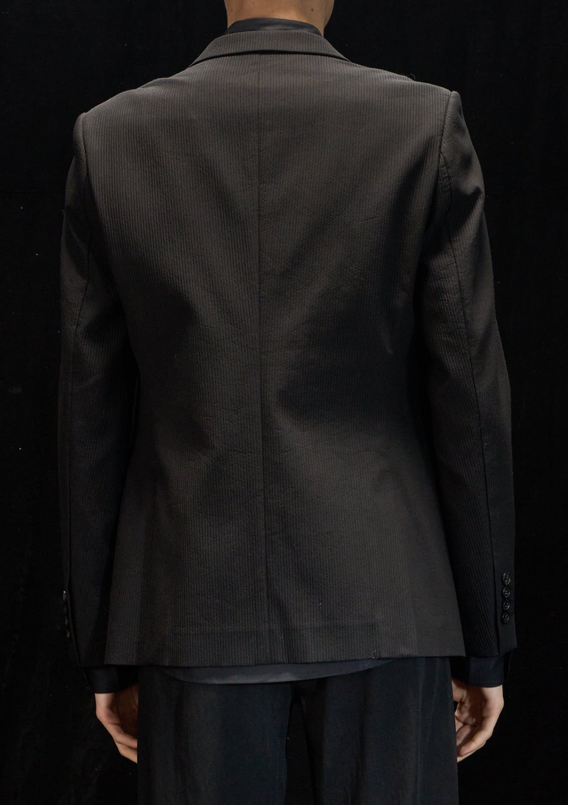Harrison Wong Striped Texture Blazer