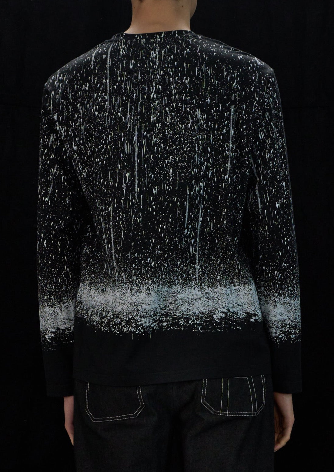 Harrison Wong Rain Scene Long Sleeve Tee