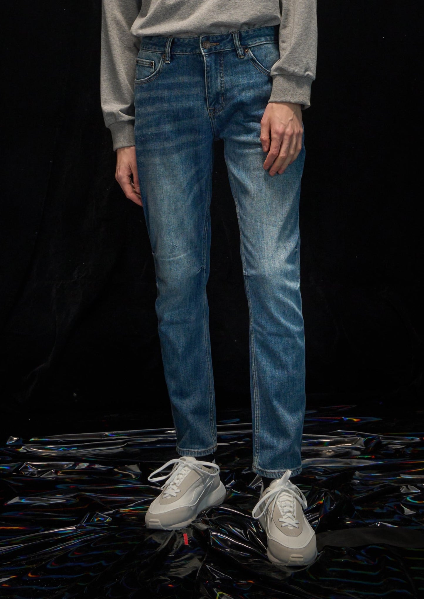 Harrison Wong Washed Jeans With Darks