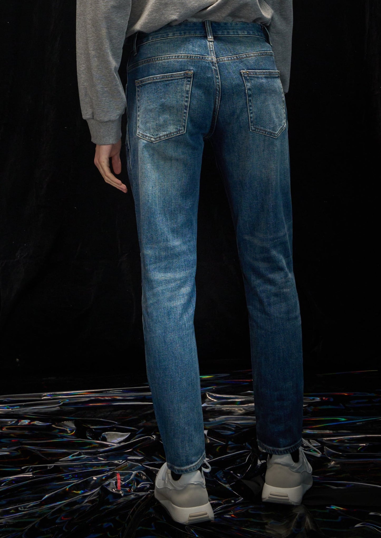 Harrison Wong Washed Jeans With Darks