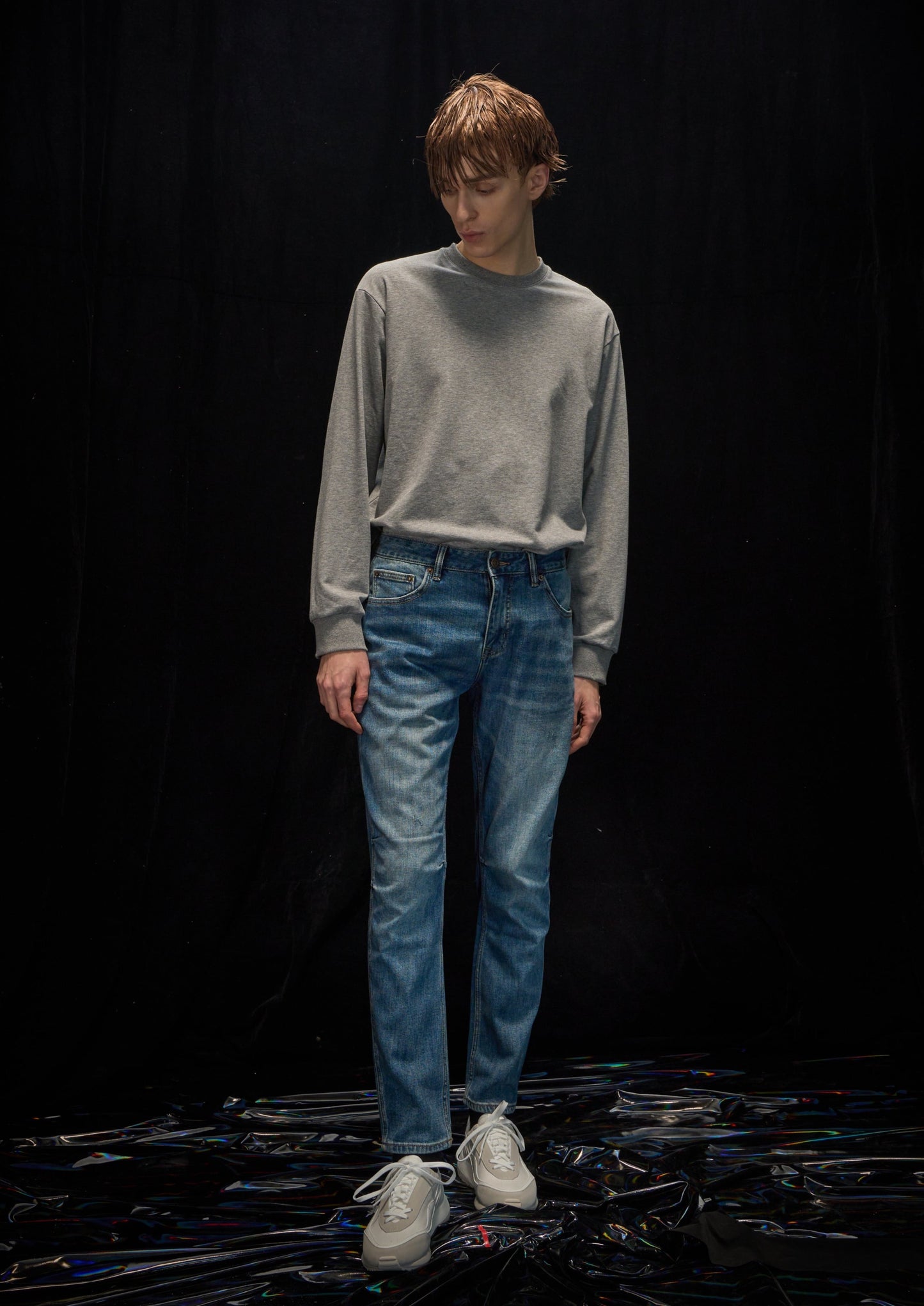 Harrison Wong Washed Jeans With Darks