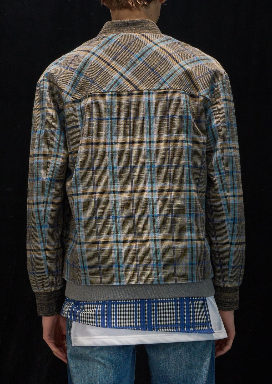 Harrison Wong 2 in 1 Checked Jacket And Trench Coat
