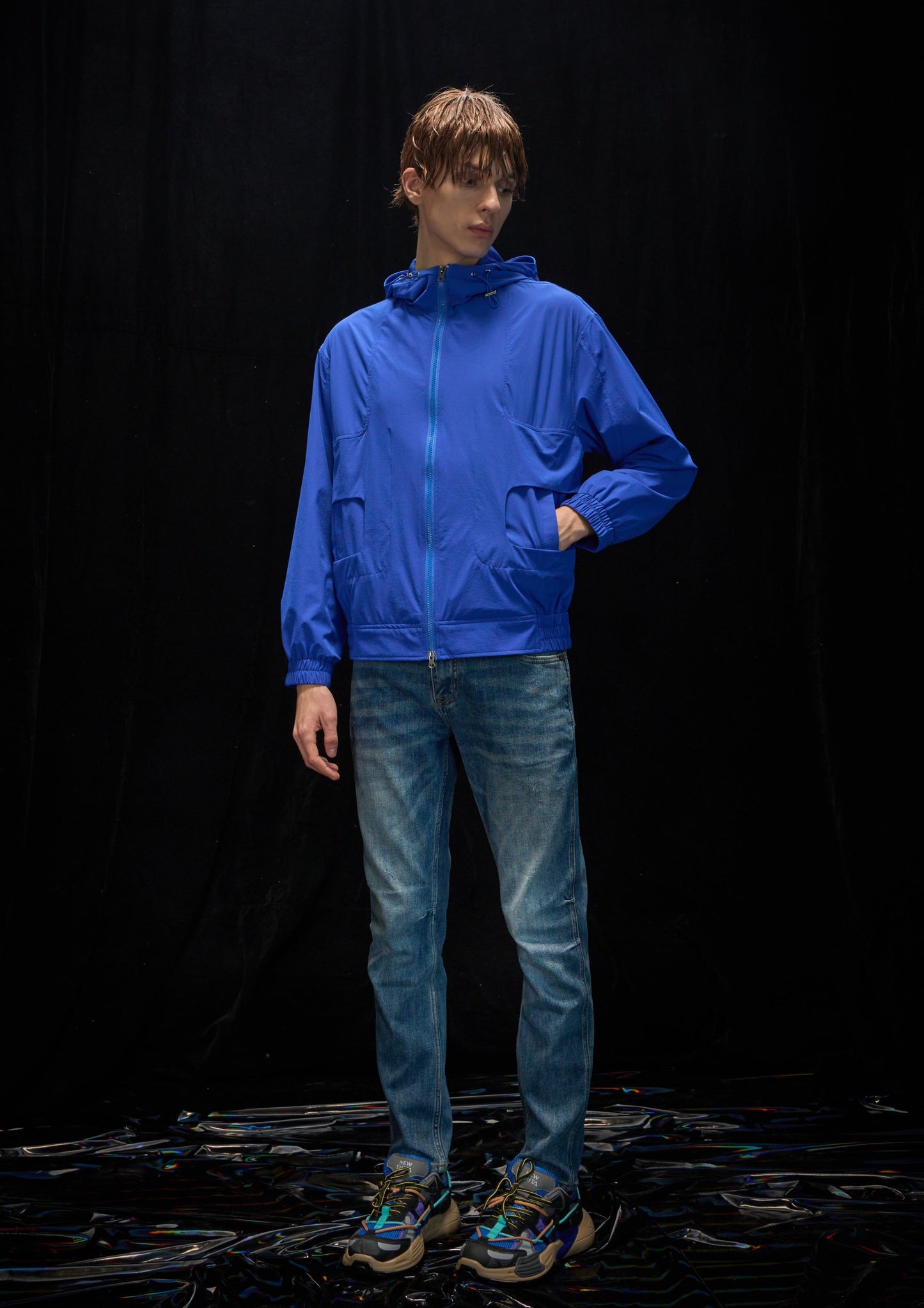 Harrison Wong Cut Out Pocket Jacket With Hood