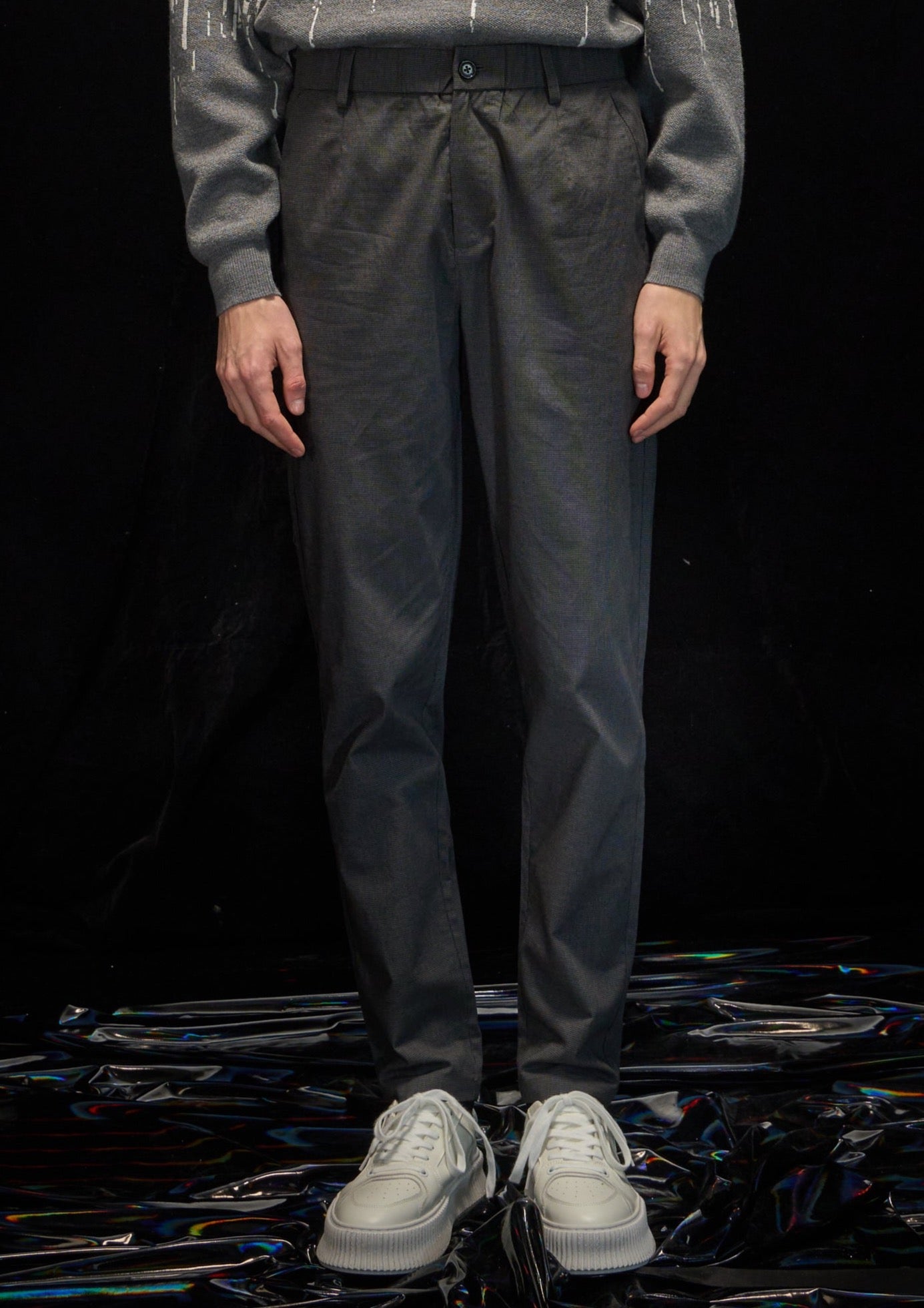 Harrison Wong Checked Slim Fit Pants