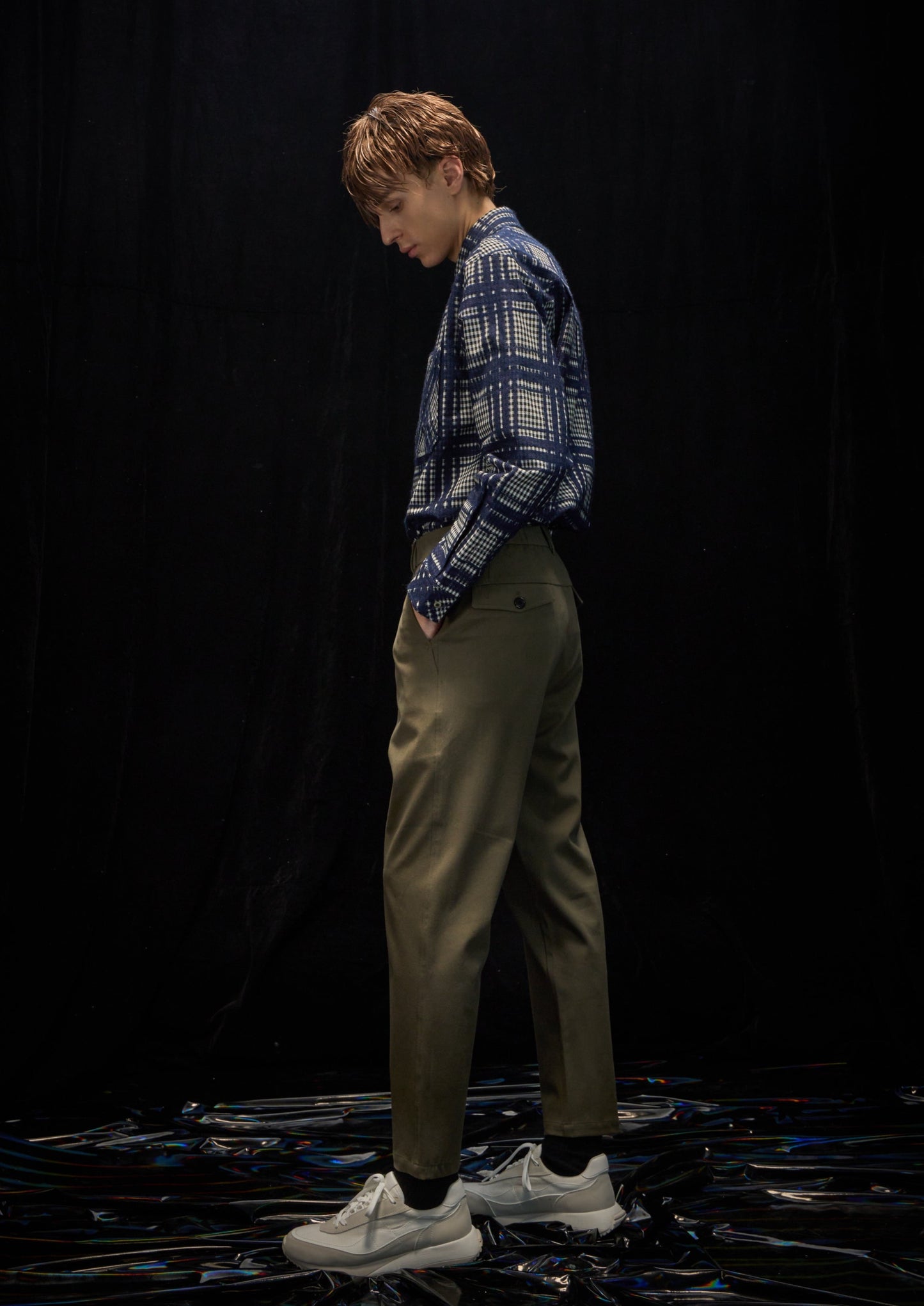 Harrison Wong Regular Fit Cotton Rayon Pants