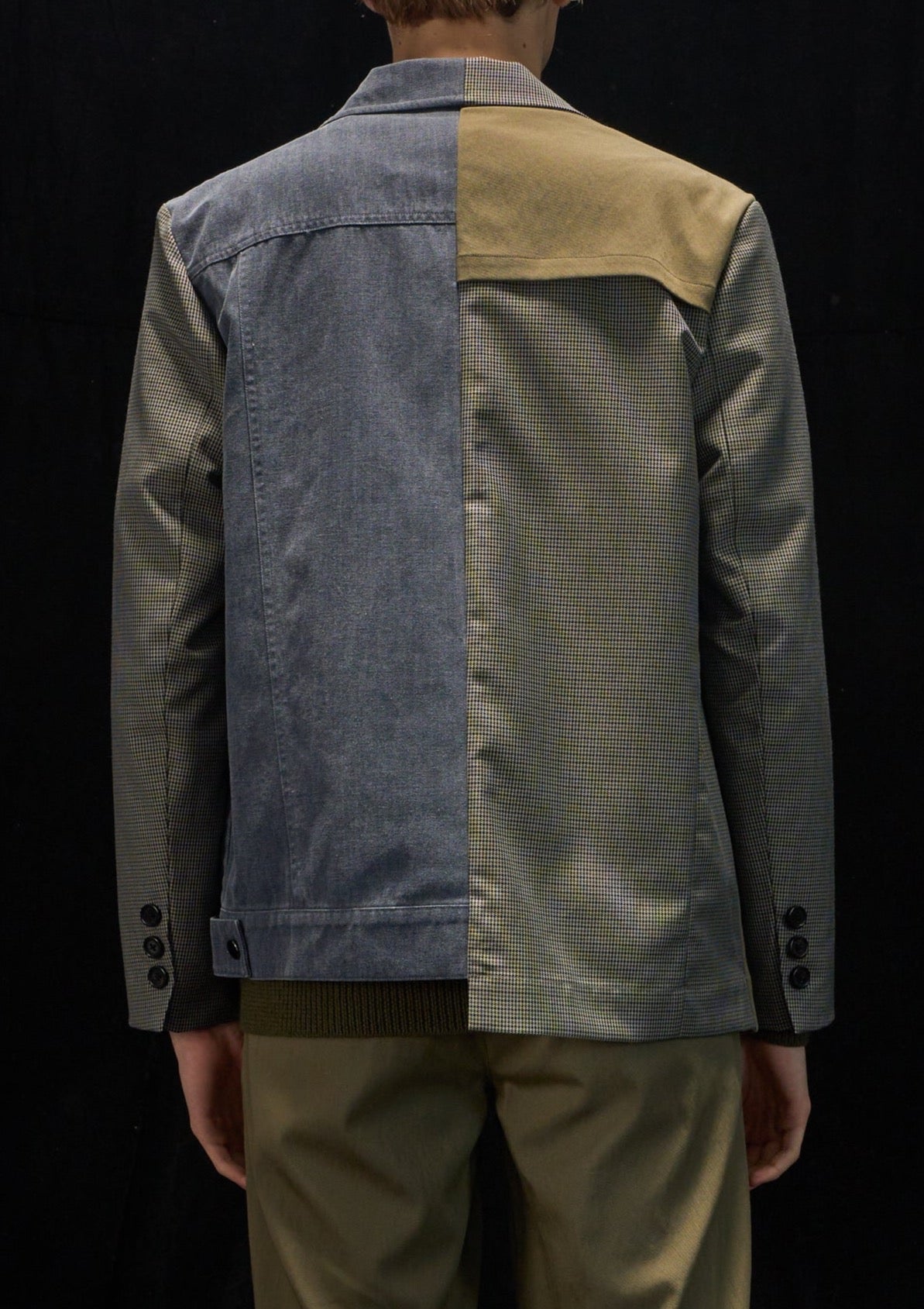 Harrison Wong Deconstructed Blazer With Denim Jacket