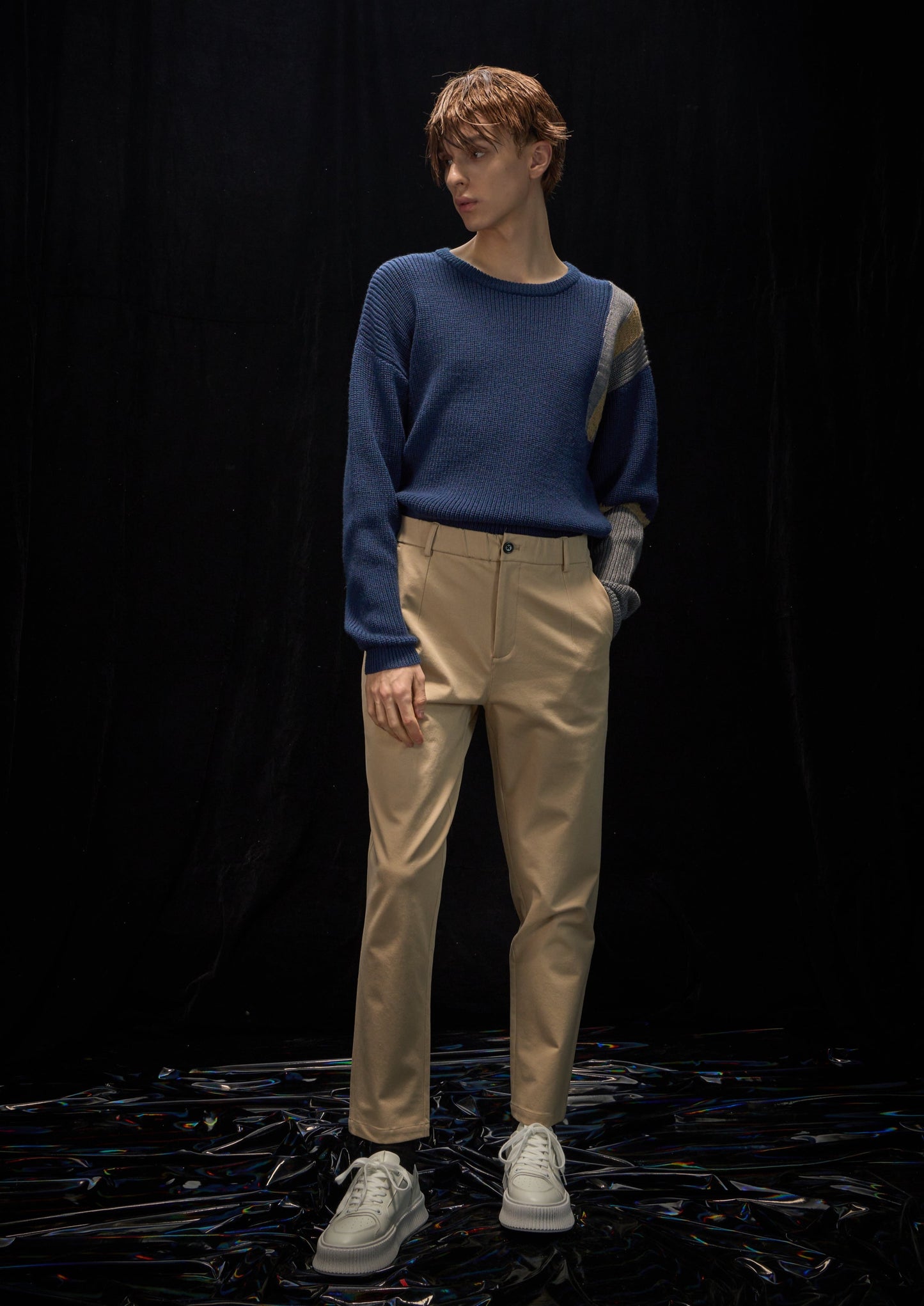Harrison Wong Regular Fit Cotton Rayon Pants