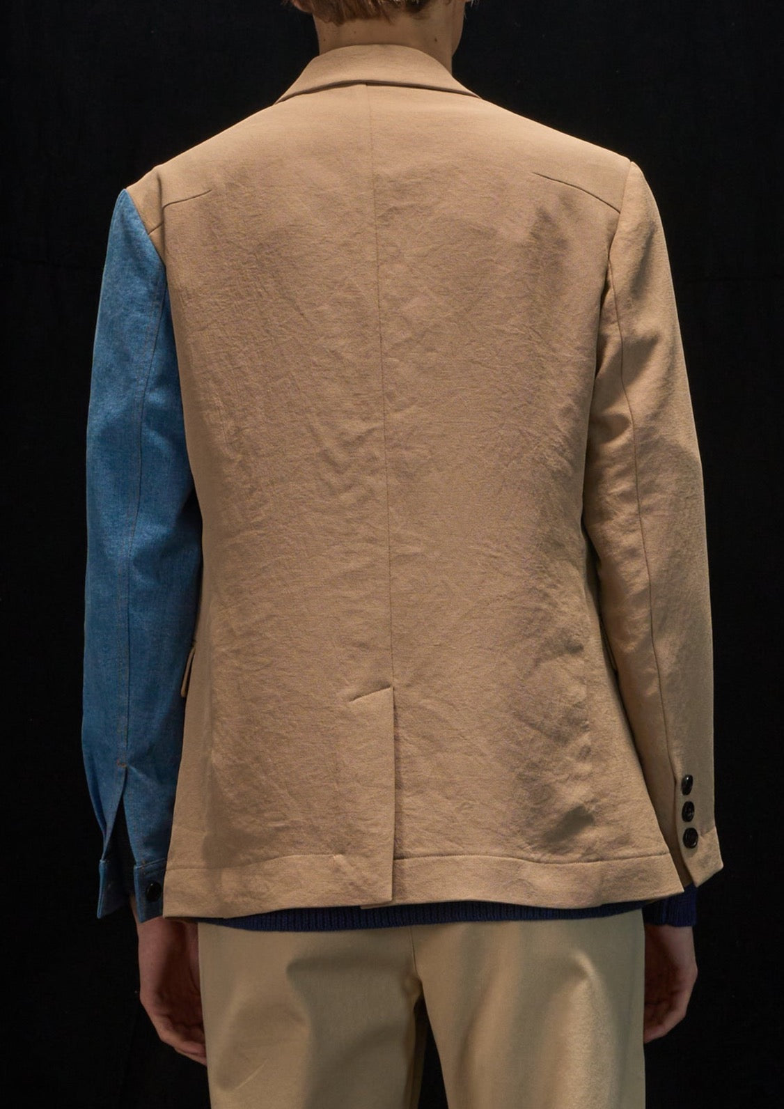 Harrison Wong Deconstructed Blazer With Denim