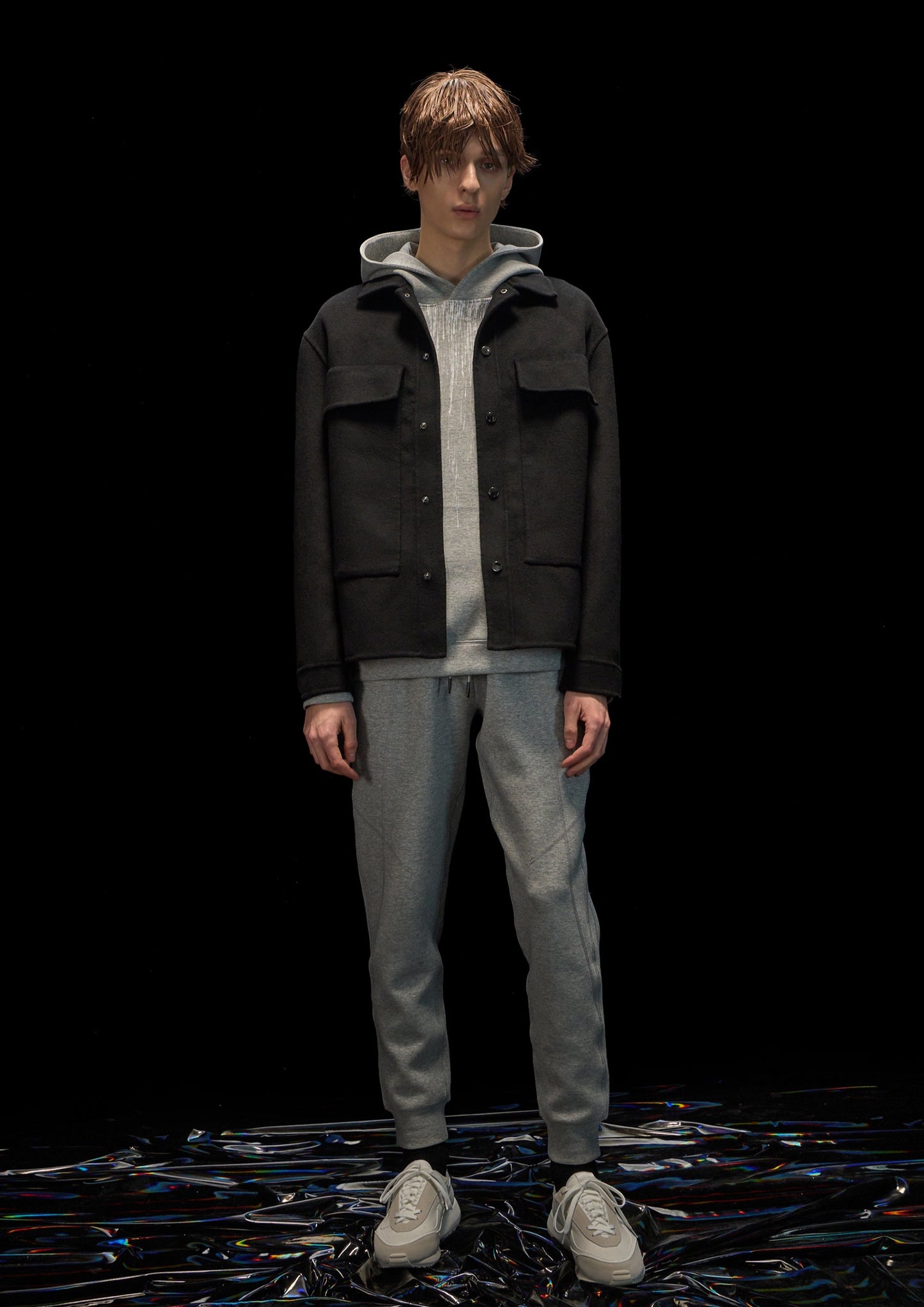 Harrison Wong Double Face Wool Shirt Coat