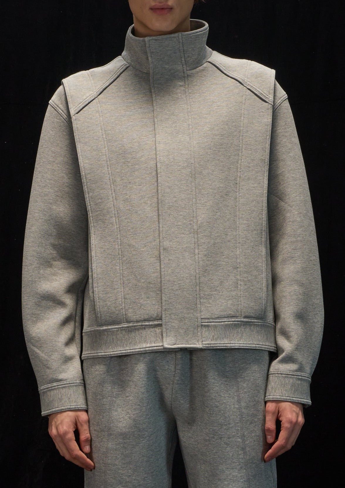 Harrison Wong Sandwich Knit Zipper Jacket