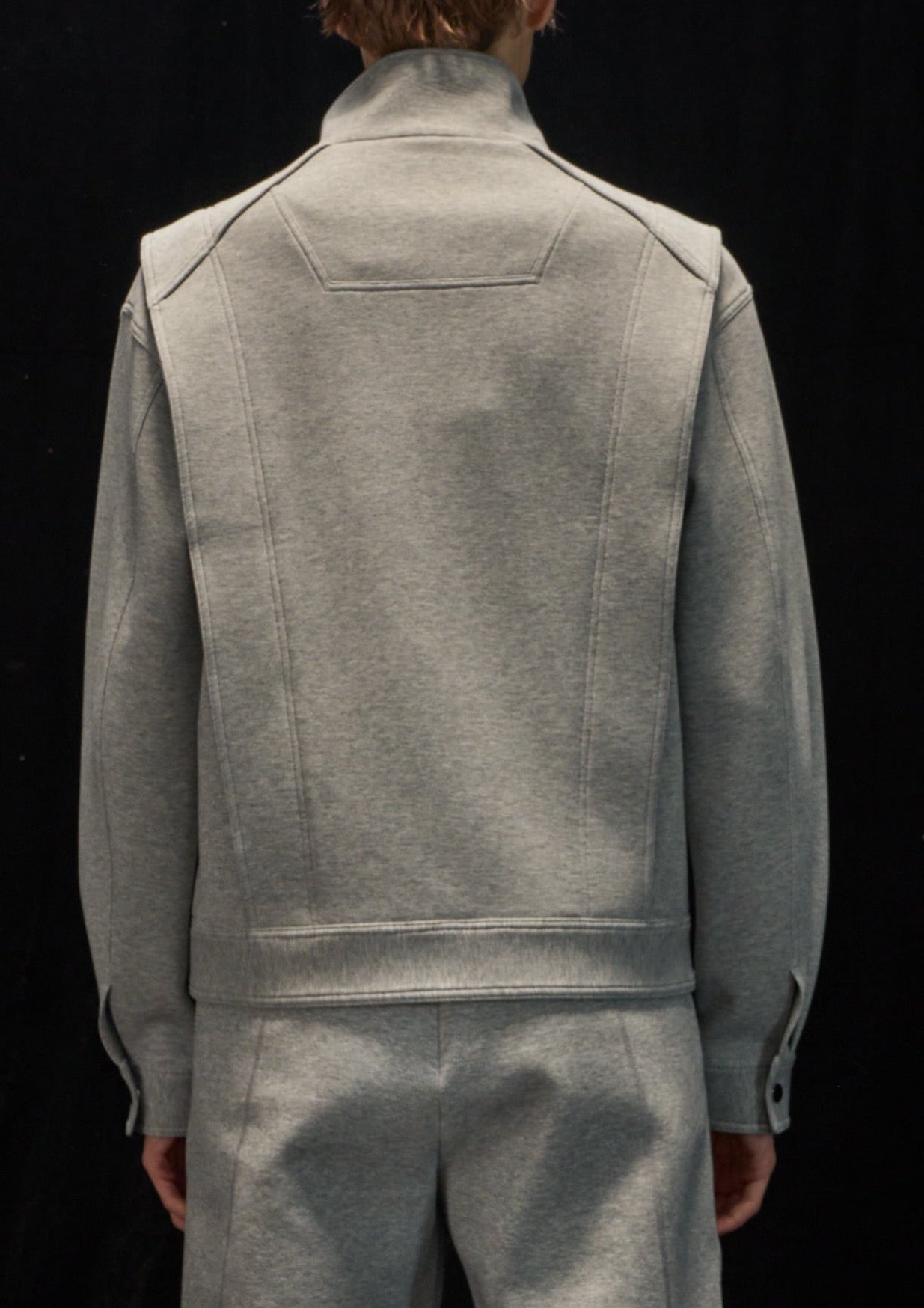 Harrison Wong Sandwich Knit Zipper Jacket