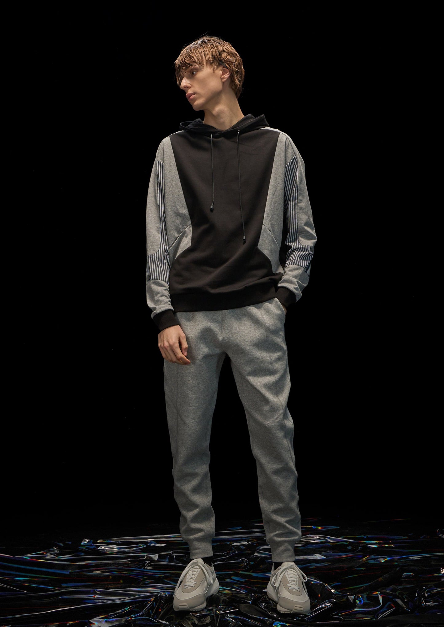 Harrison Wong Fabric Contrast Hoodie