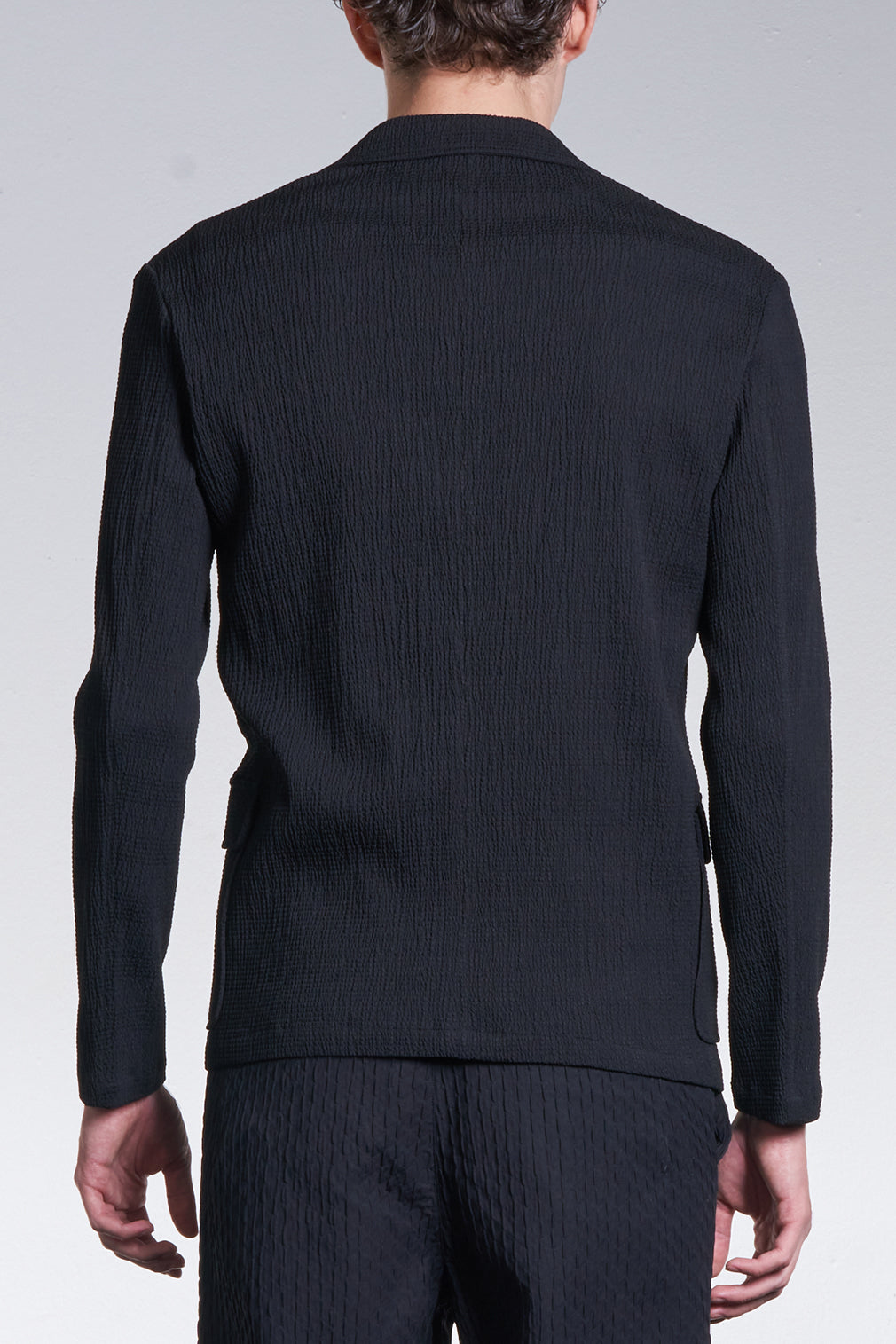 Slim Cut Crepe Blazer