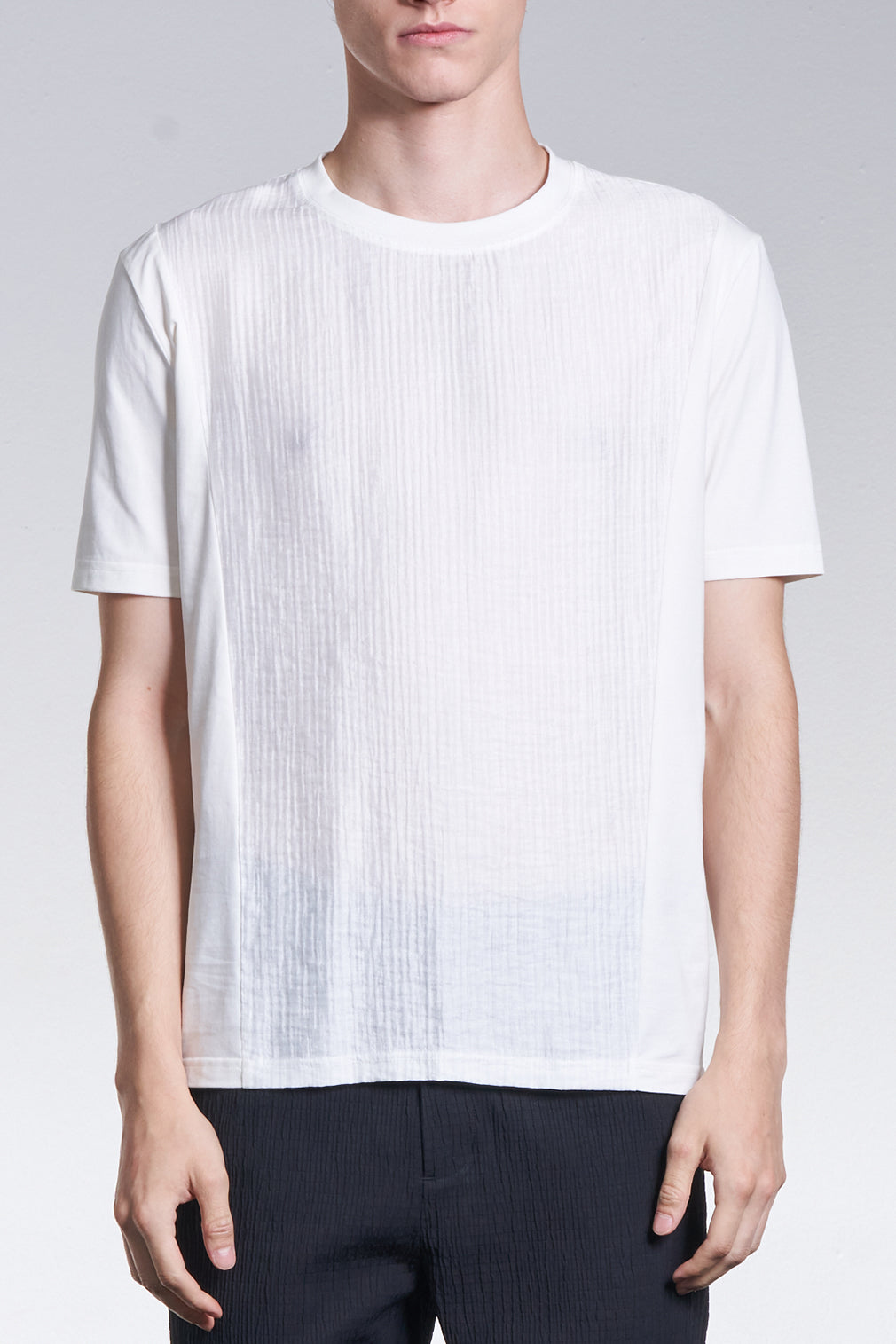 Fabric Contrast Tee