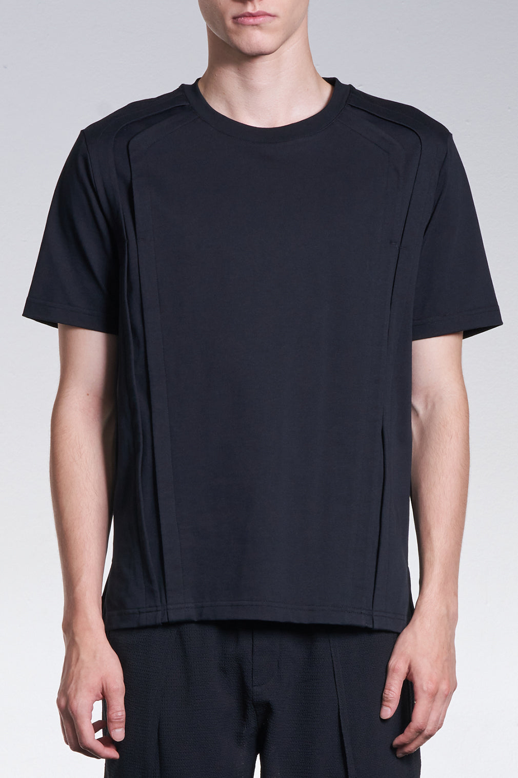 Tee With Shaped Pleats