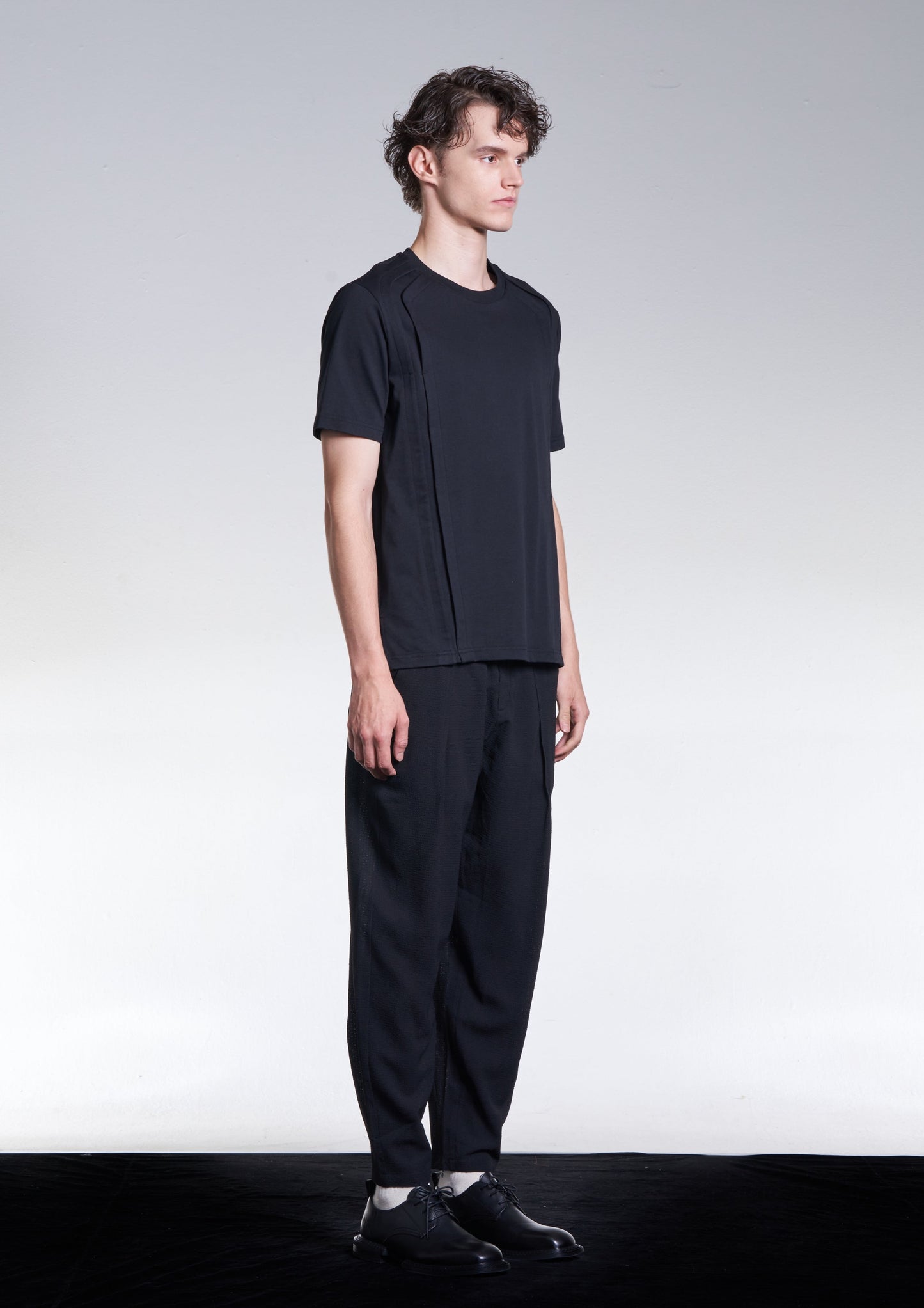 Tee With Shaped Pleats
