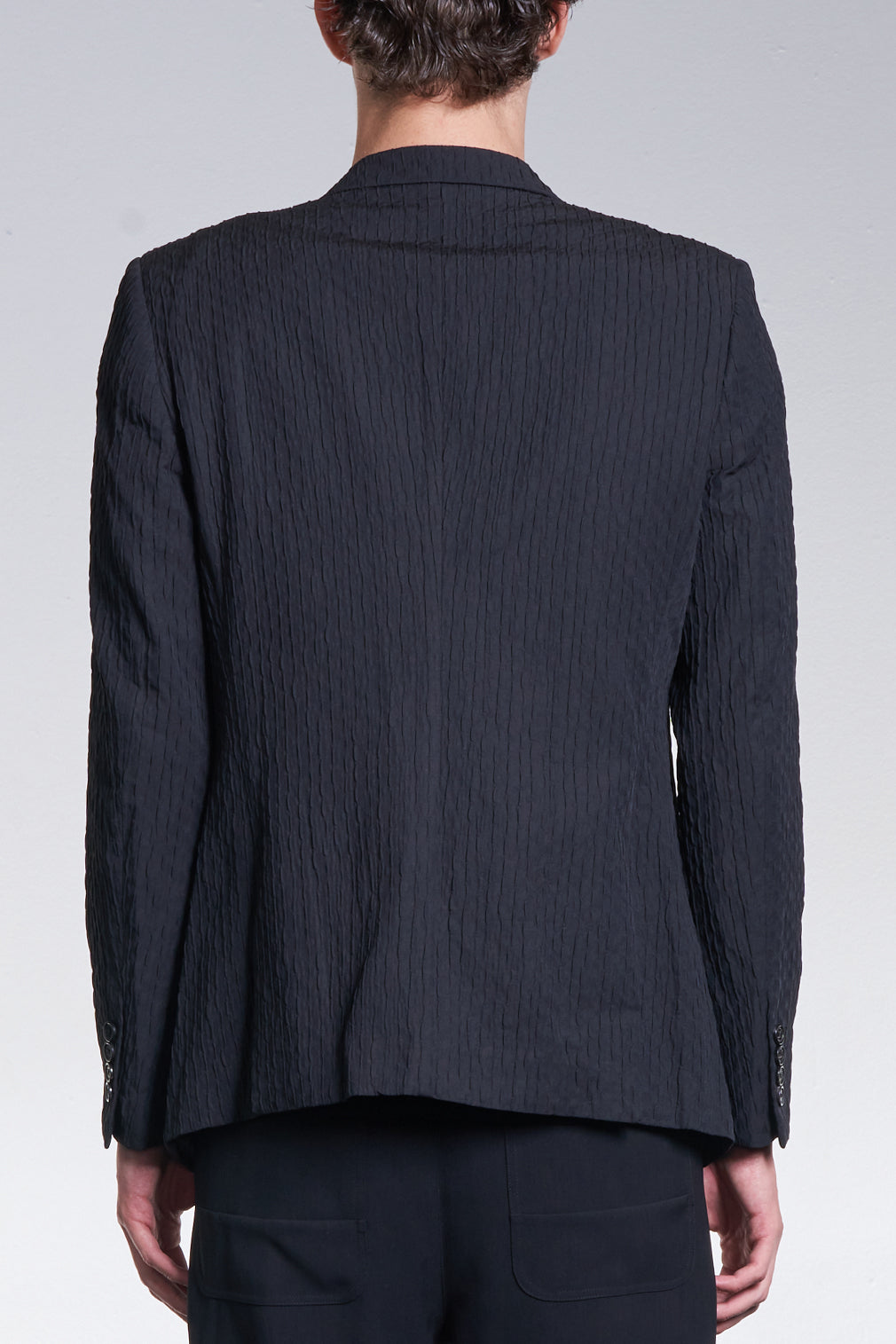 Rayon Cotton Textured Tailored Blazer