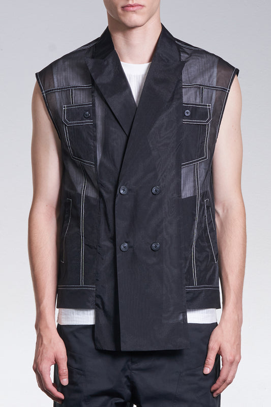 Organza Sleeveless Jacket