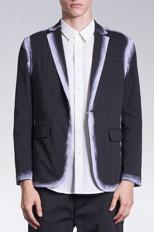 Blazer With Hand Print Edge