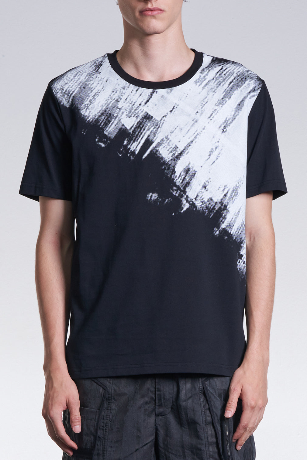 Tee With Shadow Brush Drawing