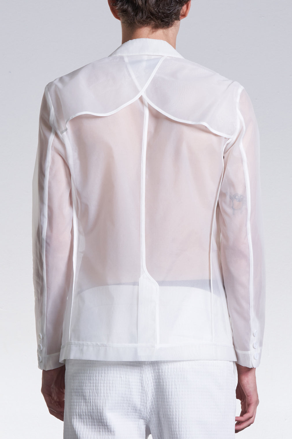 Organza Constructed Blazer