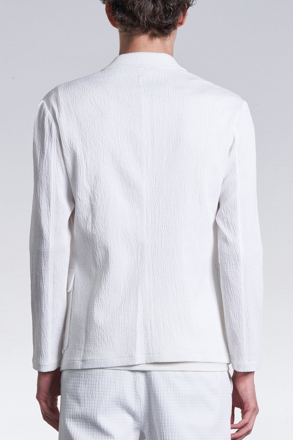 Slim Cut Crepe Blazer
