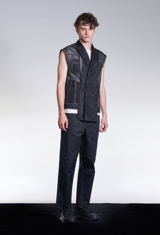 Organza Sleeveless Jacket