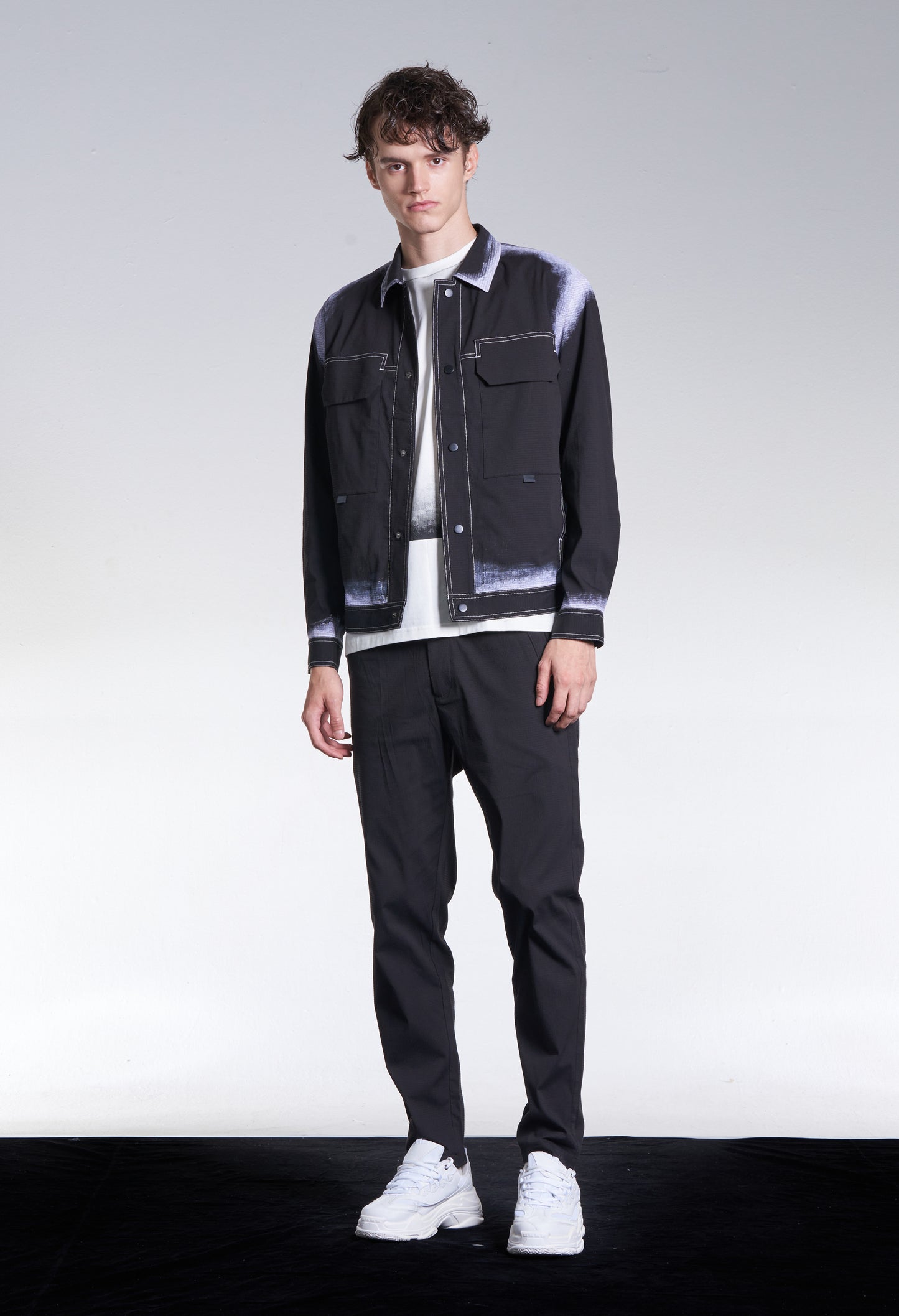 Jacket With Hand Print Edge
